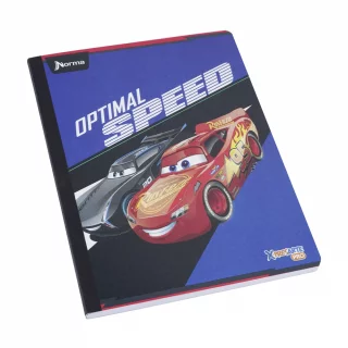 Cuaderno cosido 100 hojas línea corriente Cars - optimal speed