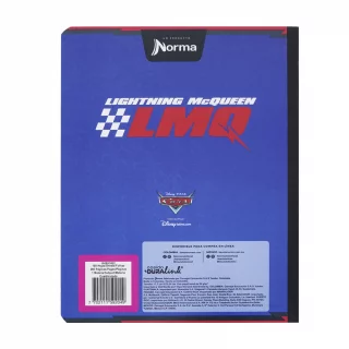 Cuaderno cosido 100 hojas línea corriente Cars - optimal speed
