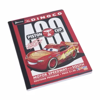 Cuaderno cosido 100 hojas línea corriente Cars - piston cup