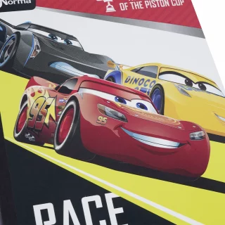 Cuaderno cosido 100 hojas línea corriente Cars - race ready