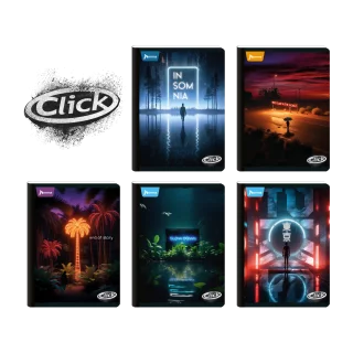 Cuaderno Cosido 100 Hojas Linea Corriente Click