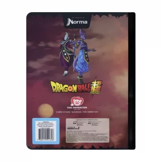 Cuaderno Cosido 100 Hojas línea corriente Dragon Ball - Goku Y Vegeta