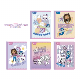 Cuaderno Cosido 100 Hojas Linea Corriente Gabby´S Dollhouse