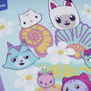 Cuaderno Cosido 100 Hojas Linea Corriente Gabby´S Dollhouse