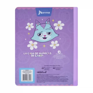 Cuaderno Cosido 100 Hojas Linea Corriente Gabby´S Dollhouse