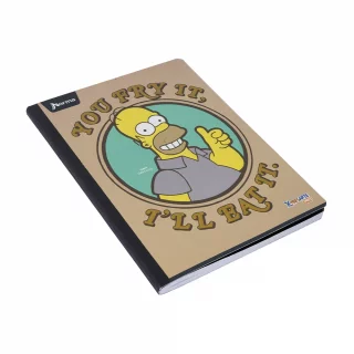 Cuaderno Cosido 100 Hojas Linea Corriente Los Simpsons