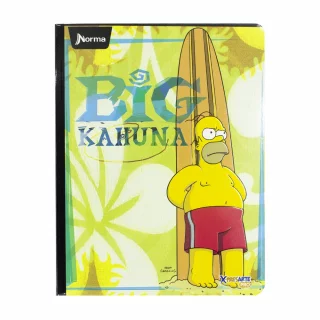 Cuaderno Cosido 100 Hojas Linea Corriente Los Simpsons - Big Hakuna