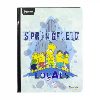 Cuaderno Cosido 100 Hojas Linea Corriente Los Simpsons - Springfiled Locals