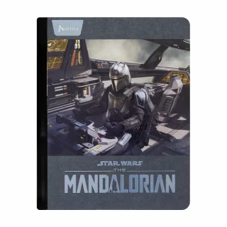 Cuaderno cosido 100 hojas línea corriente Mandalorian - mando nave