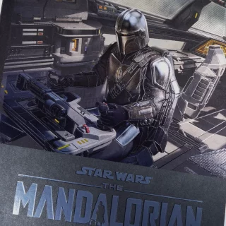 Cuaderno cosido 100 hojas línea corriente Mandalorian - mando nave