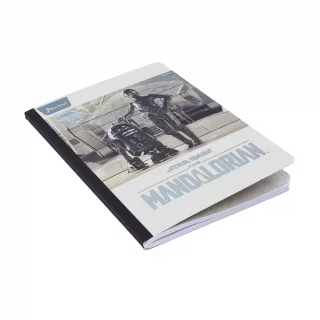 Cuaderno cosido 100 hojas línea corriente Mandalorian - robots