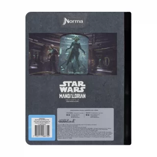 Cuaderno cosido 100 hojas línea corriente Mandalorian - robots