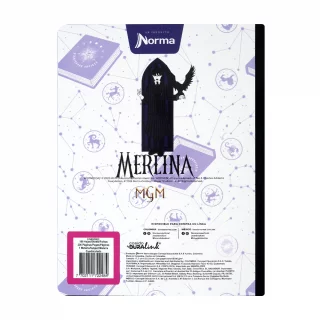 Cuaderno Cosido 100 Hojas línea corriente Merlina - Pajaros Negros