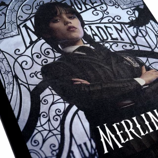Cuaderno Cosido 100 Hojas línea corriente Merlina - Pajaros Negros
