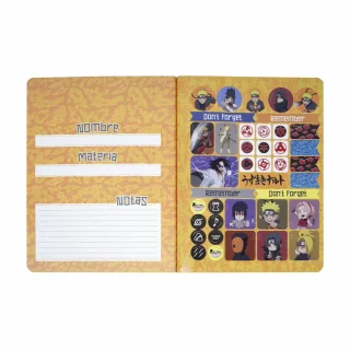 Cuaderno Cosido 100 Hojas línea corriente Naruto - Espada