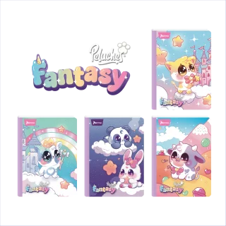 Cuaderno Cosido 100 Hojas Linea Corriente Peluches 1