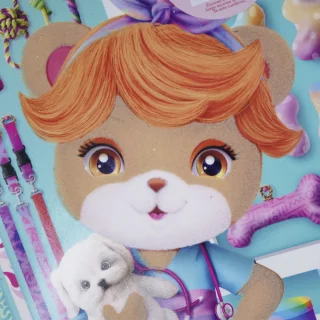 Cuaderno Cosido 100 Hojas Línea Corriente Peluches - Veterinaria