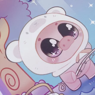 Cuaderno Cosido 100 Hojas Línea Corriente Peluches Fantasy - Cerdo