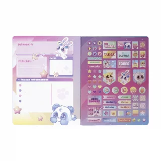 Cuaderno Cosido 100 Hojas Línea Corriente Peluches Fantasy - Hamster