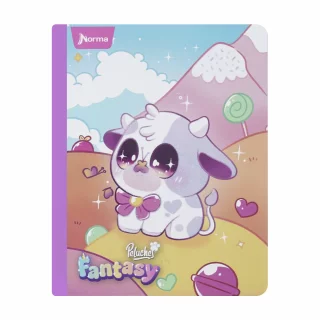 Cuaderno Cosido 100 Hojas Línea Corriente Peluches Fantasy - Vaca