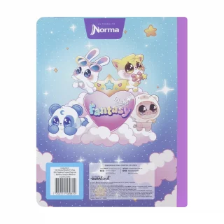 Cuaderno Cosido 100 Hojas Línea Corriente Peluches Fantasy - Vaca
