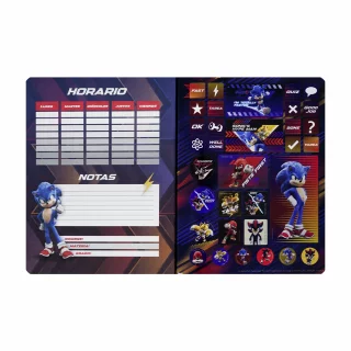 Cuaderno Cosido 100 Hojas Linea Corriente Sonic - Best Friend