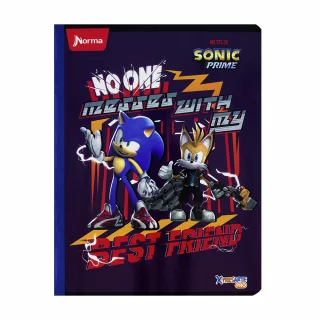 Cuaderno Cosido 100 Hojas Linea Corriente Sonic - Best Friend