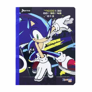 Cuaderno Cosido 100 Hojas línea corriente Sonic - Numeros