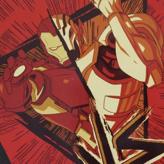 Cuaderno Cosido 100 Hojas línea corriente The Avengers - Iron Man Vs