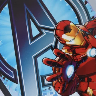 Cuaderno Cosido 100 Hojas línea corriente The Avengers - Logo Azul