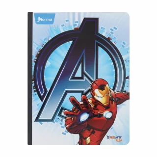 Cuaderno Cosido 100 Hojas línea corriente The Avengers - Logo Azul