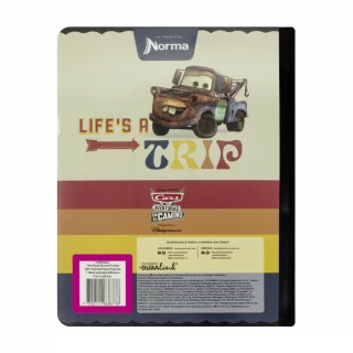 Cuaderno Cosido 100 Hojas Precuadritos A Cars - Mate