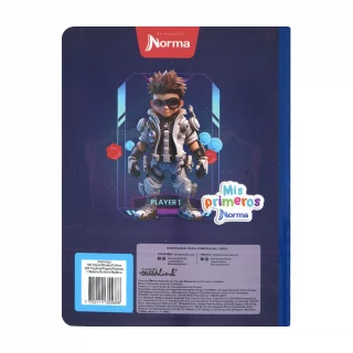 Cuaderno cosido 100 hojas precuadritos A Mi Primer Cuaderno - player 1