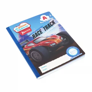 Cuaderno cosido 100 hojas precuadritos A Mi Primer Cuaderno - race track