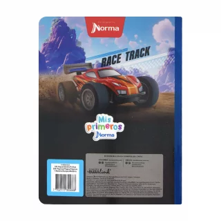 Cuaderno cosido 100 hojas precuadritos A Mi Primer Cuaderno - race track