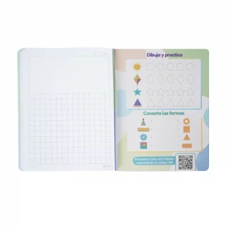Cuaderno cosido 100 hojas precuadritos A Mi Primer Cuaderno - tigre go!
