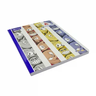 Cuaderno Cosido 100 Hojas Precuadritos A Sonic - Franjas Vertical