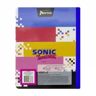 Cuaderno Cosido 100 Hojas Precuadritos A Sonic - Pixeles