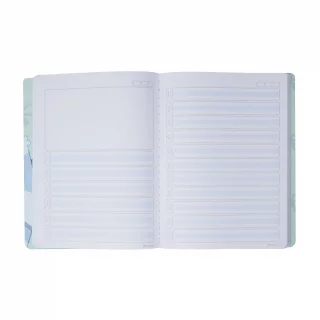 Cuaderno Cosido 100 Hojas Rengloncitos C Cuadros 10Mm Bluey - Caña Con Queso