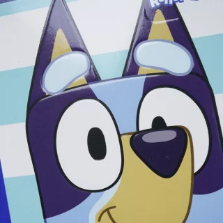 Cuaderno Cosido 100 Hojas Rengloncitos C Cuadros 10Mm Bluey - Fondo Franjas