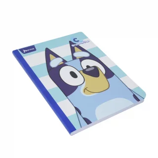 Cuaderno Cosido 100 Hojas Rengloncitos C Cuadros 10Mm Bluey - Fondo Franjas