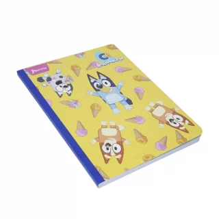 Cuaderno Cosido 100 Hojas Rengloncitos C Cuadros 10Mm Bluey - Helados