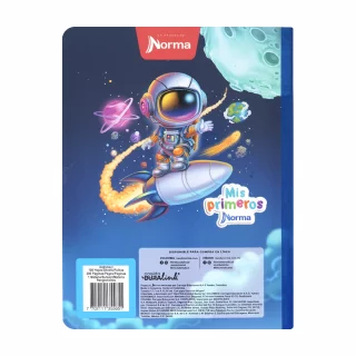 Cuaderno cosido 100 hojas rengloncitos C Mi Primer Cuaderno - astronauta