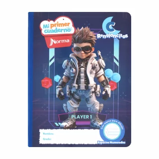 Cuaderno cosido 100 hojas rengloncitos C Mi Primer Cuaderno - player 1