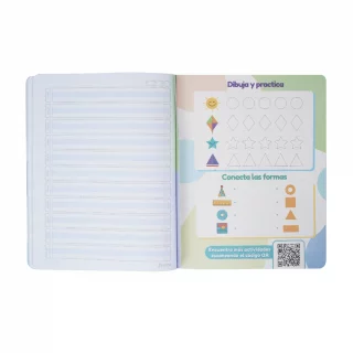 Cuaderno cosido 100 hojas rengloncitos C Mi Primer Cuaderno - puerco espin