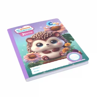 Cuaderno cosido 100 hojas rengloncitos C Mi Primer Cuaderno - puerco espin