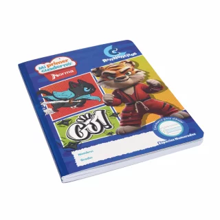 Cuaderno cosido 100 hojas rengloncitos C Mi Primer Cuaderno - tigre go!