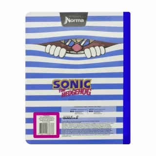 Cuaderno Cosido 100 Hojas Rengloncitos C Sonic - Franjas Azules