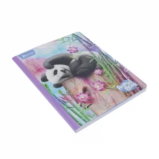 Cuaderno cosido 50 hojas cuadriculado Animal Book - panda