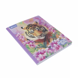 Cuaderno cosido 50 hojas cuadriculado Animal Book - tigre
